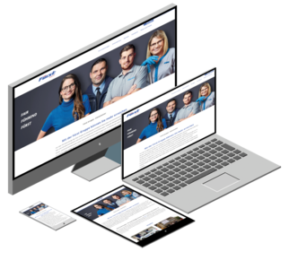 Responsive Skjermbilder der Nettstedet fuerst-gruppe.de